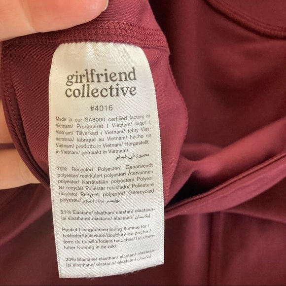 GIRLFRIEND COLLECTIVE *Discontinued* Mulberry Compressive Leggings With Pockets - Picture 10 of 10